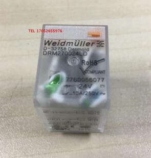 原装魏德米勒DRM270024LD 继电器8脚DC24V带续流二极管7760056077