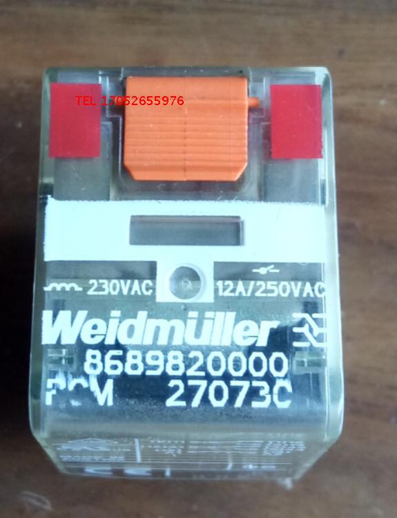 魏德米勒原装中间继电器RCM270730 230VAC 8689820000 二组8脚