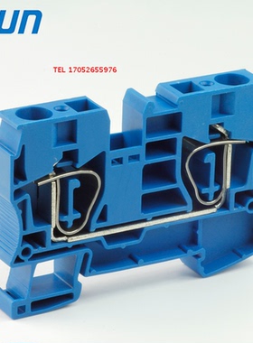 UJ5-10（BU） UPUN,弹簧式接线端子排 上海友邦电气正品 蓝色笼式