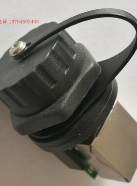 AH富崎MSDD-90600-1防水RJ45网口转换接21mm开孔IP67面板安装LLT