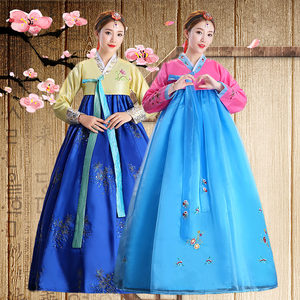 朝鲜服装鲜族服女大长今成人改良韩服传统韩国宫廷古装舞蹈演出服