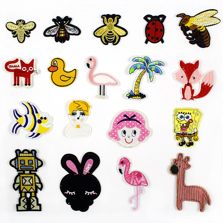 时尚刺绣微章仔衣服补丁贴卡通苍蝇小号布贴 diy服装辅料修补破洞