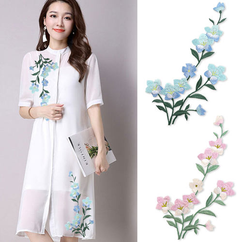 补丁时尚风大号牛仔装饰绣花布贴