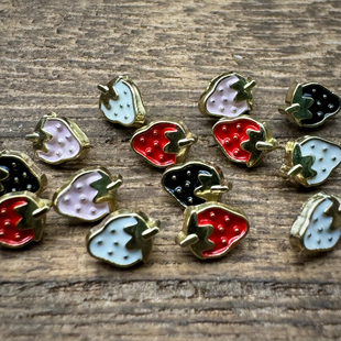 4.5mm超迷你草莓纽扣小号ob11小布bjd娃衣扣子辅料娃娃扣子可爱