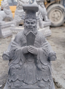 石雕龙王爷神像青石龙王爷雕塑龙王庙村庄供奉地藏王菩萨石头神像