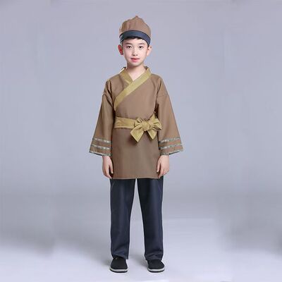 店小二仆人唐代衣服表演出服装