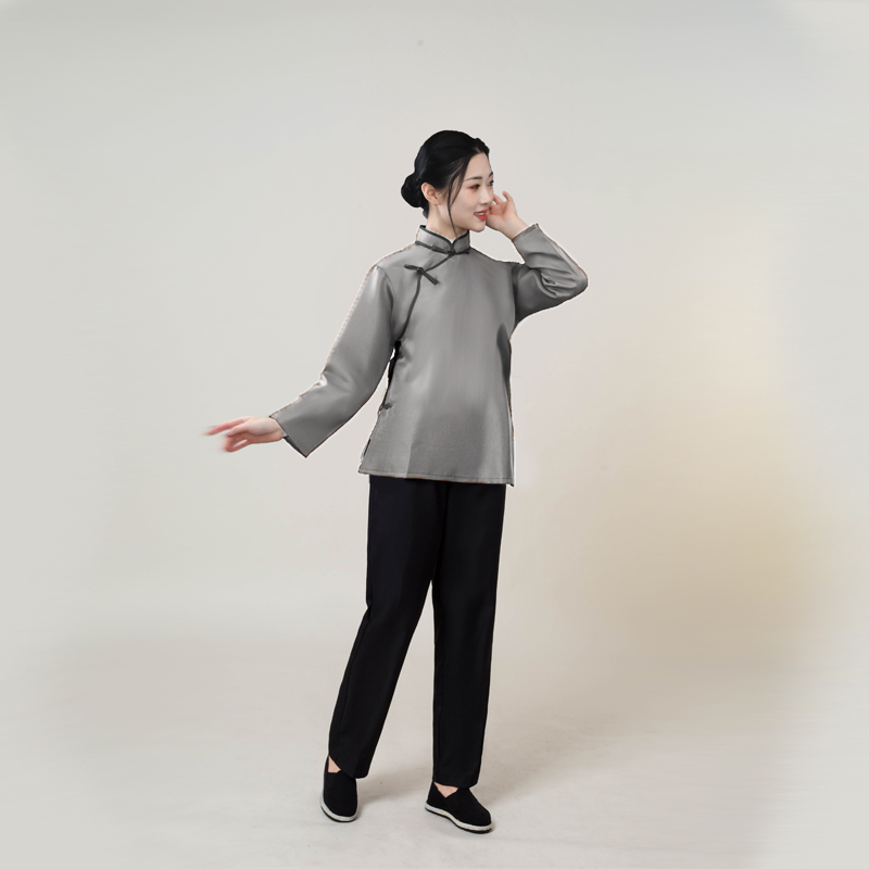 抗战乱世旧社会表演服妇女民国男