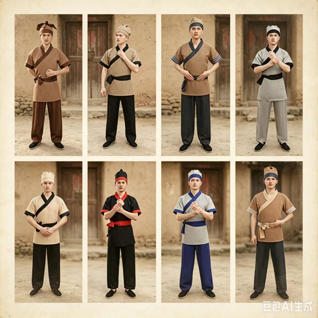 2026夏季成人古装短袖汉服男交领