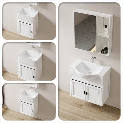 无龙头孔洗手盆柜太空铝