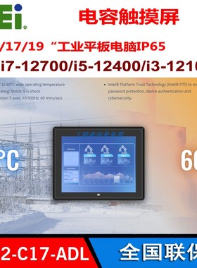 PPC2-C17-ADL-i5/8G-R11工业平板电脑17寸i7-12700 i5-12400威强