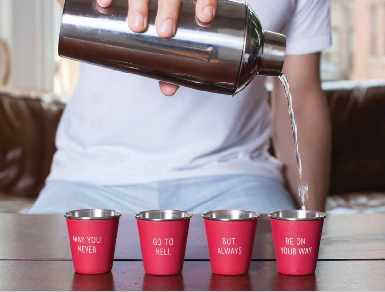 美国izola复古酒具套件便携酒壶一口杯shaker系列产品酒鬼赠礼