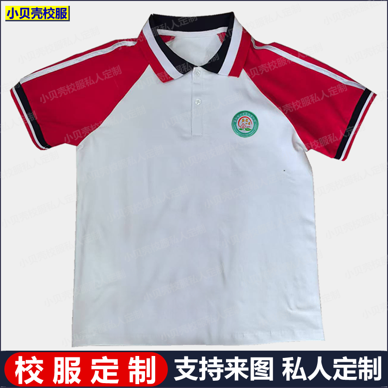 重庆市大足区海棠小学短袖带校徽