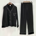 Black Polka Dot V-Neck