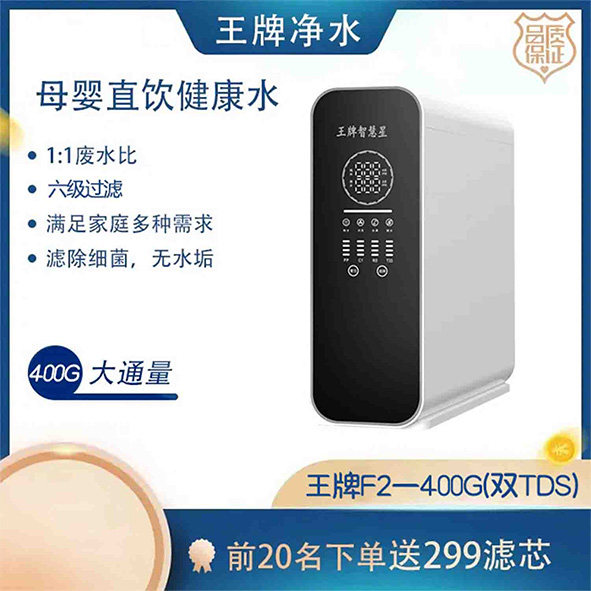 王牌F2一400G(双TDS)家用商用直饮管线机加热过滤净饮一体机嵌入