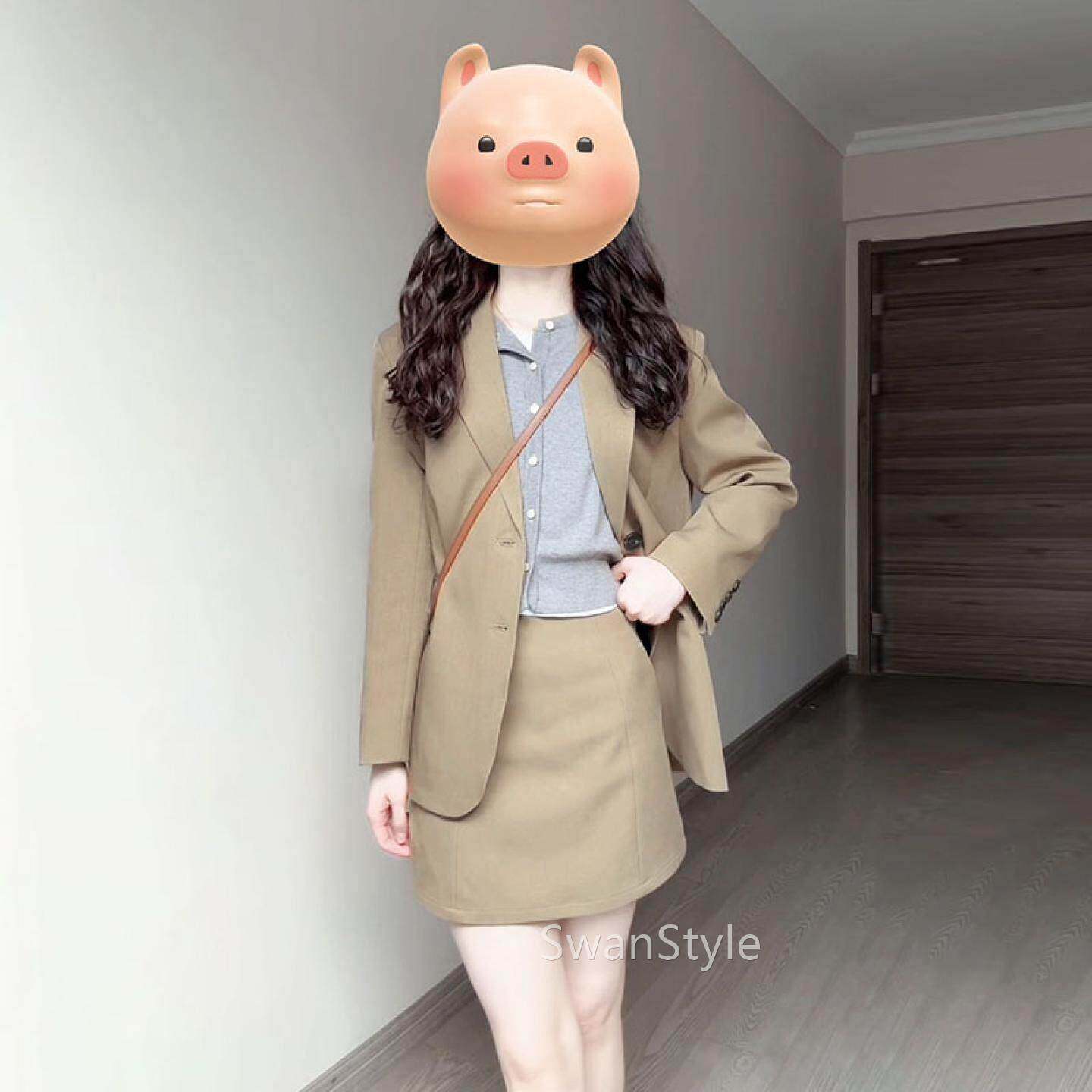 今年流行漂两C7B44639件套装秋冬穿搭西装衣裙子夏20亮25季新款女