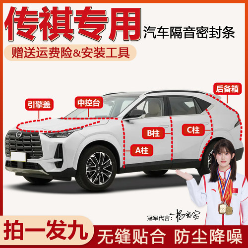 易安装传祺专用隔音防尘密封条