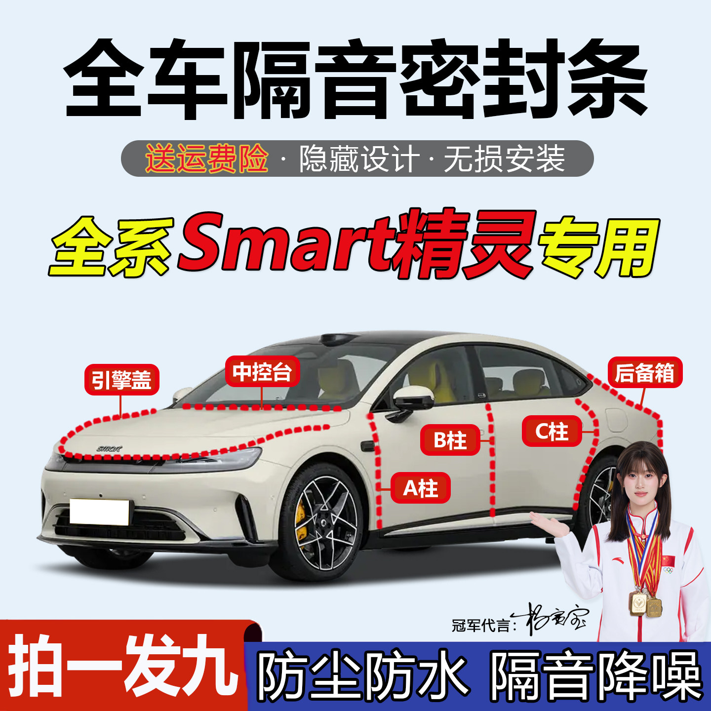 Smart精灵#1#3#5#6全车门密封条