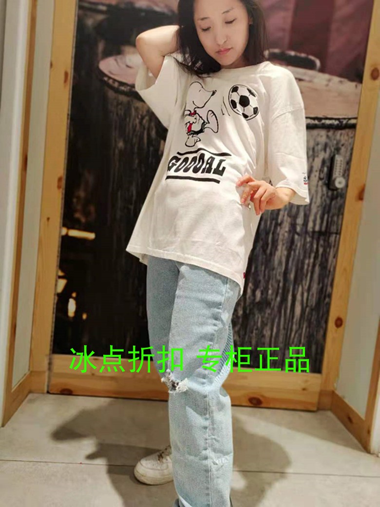 男士短袖卡通李维斯休闲T恤