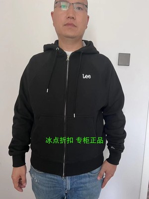 连帽Lee休闲套头卫衣外套