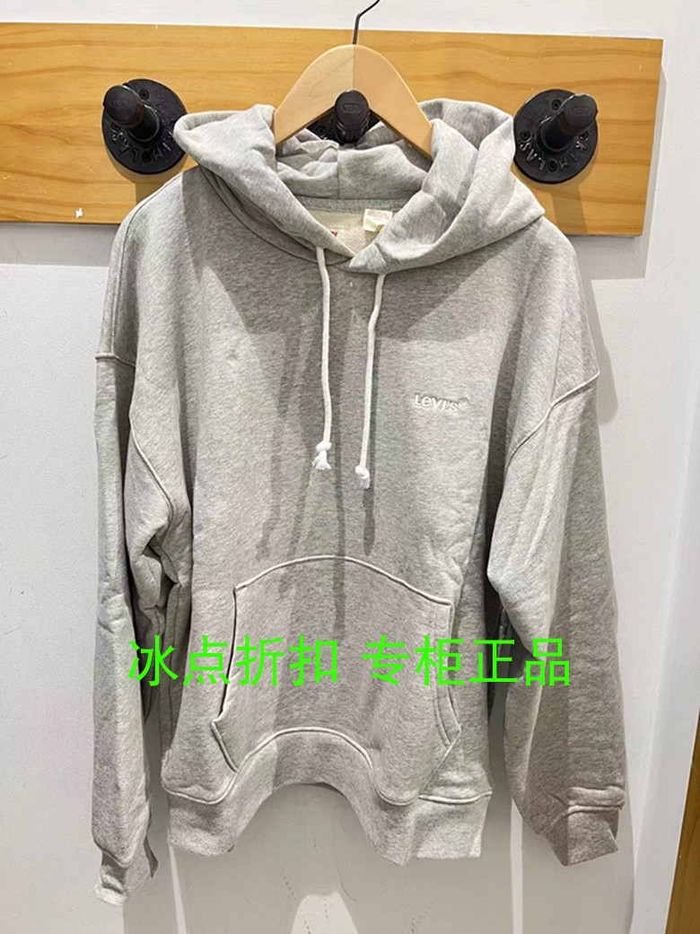 LOGO李维斯宽松套头卫衣