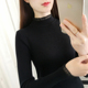 短款 半高领毛衣打底衫 紧身针织衫 修身 中领内搭 女洋气上衣秋冬新款