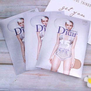 Diear兰梦迪丝袜女薄款 夏天隐形肉黑色8013性感空姐超滑丝袜6双装