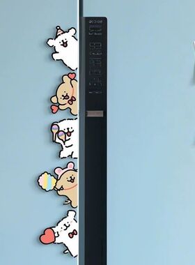 冰箱磁吸好物线条小狗冰箱贴磁贴新款创意卡通磁吸冰箱贴可爱装饰