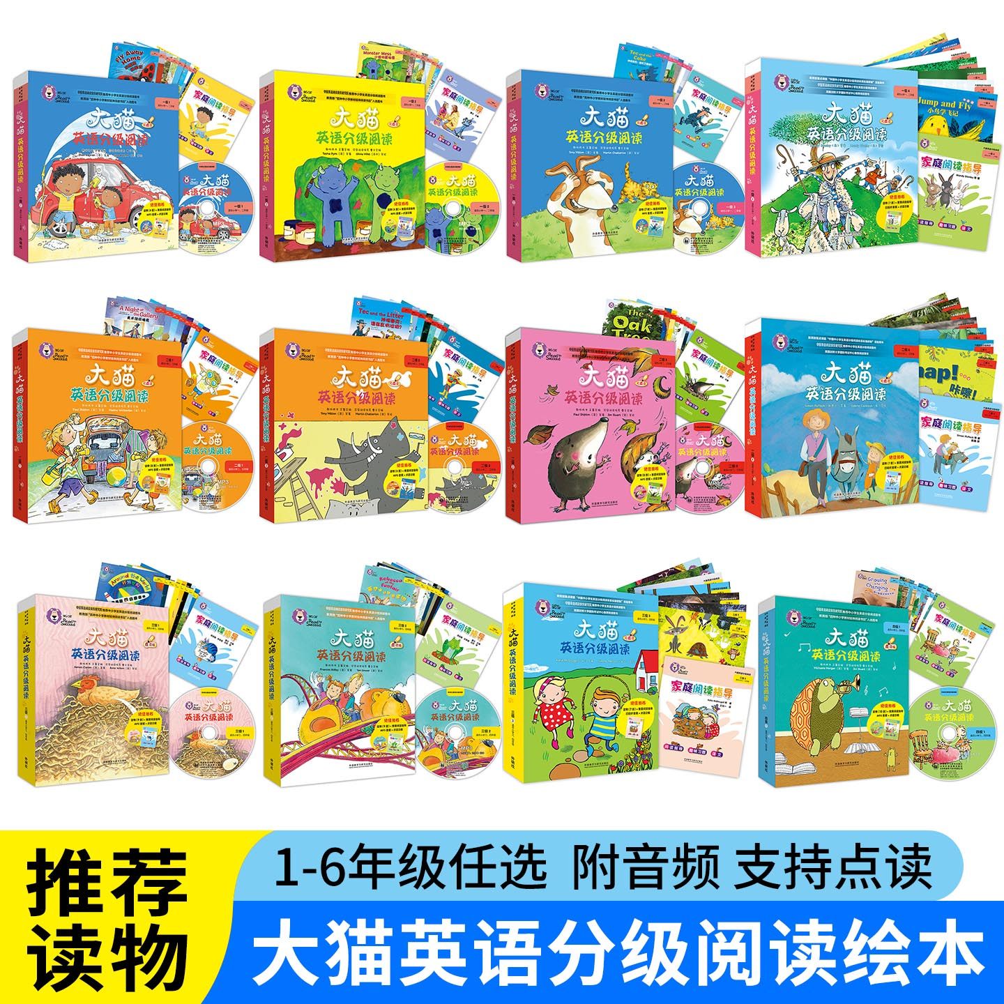 BigCat大猫英语分级阅读绘本小学一二三四五六年级读物音频光盘