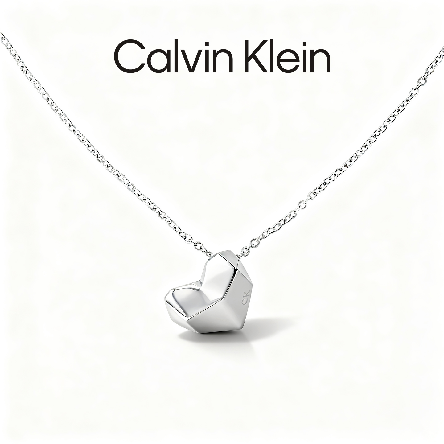 [送女友]CalvinKlein官方正品CK风尚系列小爱心女士锁骨项链