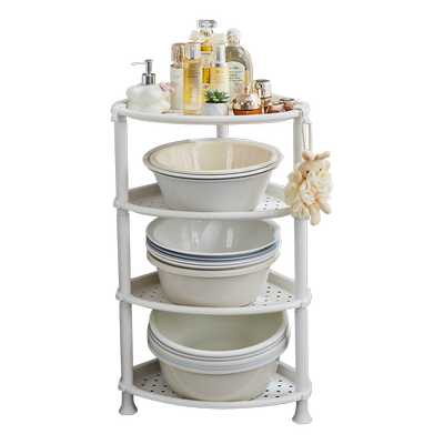 沥水镂空加厚三角脸盆架塑料多层