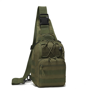 跨境爆款战术胸包加厚牛津布迷彩胸包运动骑行斜挎包战术单肩包