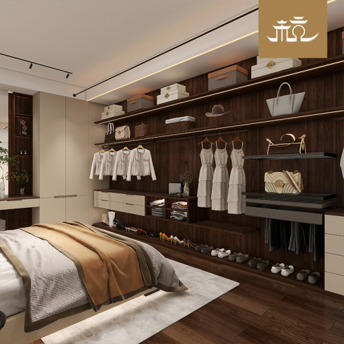意式极简杭州卧室全屋定制衣柜