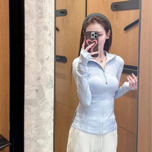lulufend同款Define外套新版立领瑜伽服女双面磨毛高级感运动夹克