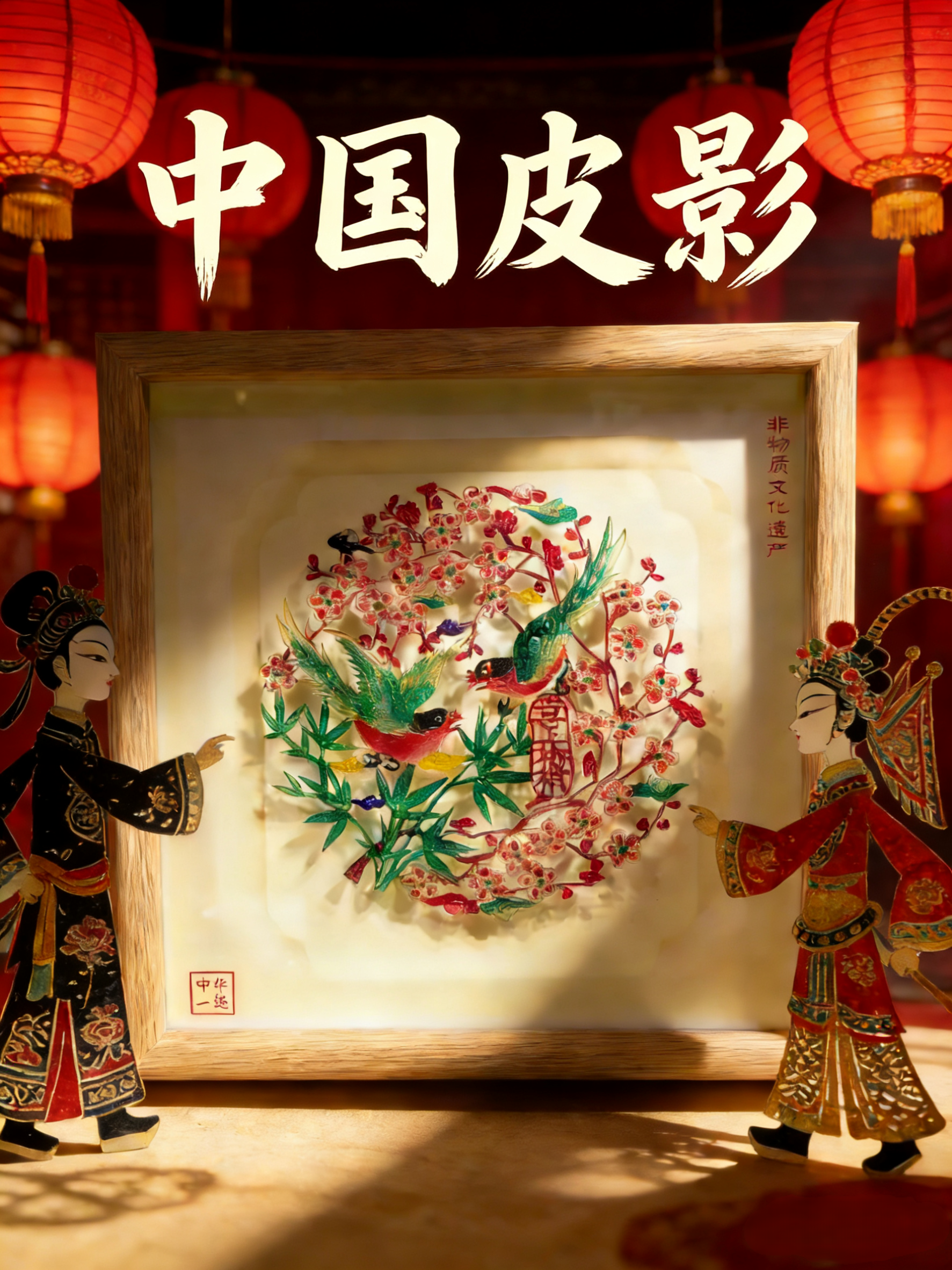 皮影摆件西安文创旅游纪念品陕西特色双层镜装饰画送老外特色礼物,节庆用品/礼品,创意礼盒/礼品套组,淘宝优惠券,粉丝福利购,淘宝优惠卷