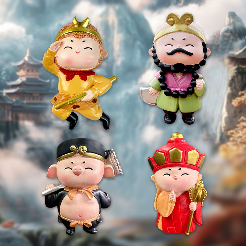 手绘新款冰箱贴西安西游记国潮