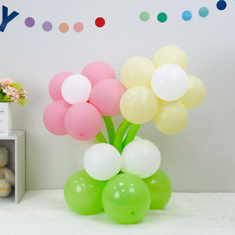 花朵气球立柱生日装饰拍照道具教室幼儿园布置家长会毕业典礼教室