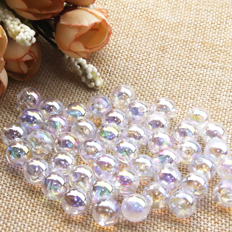 diy圆形透明手工饰品散珠