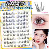 森林精灵 梦鹿 胶水款 假睫毛自然浓密分段三部曲女团斜飞狐系