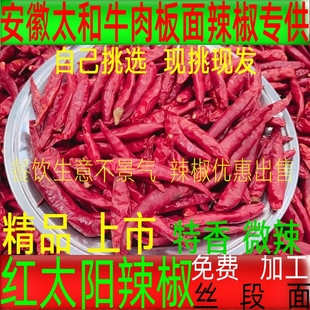 红太阳干辣椒板面专用香辣食用10斤微辣朝天辣椒面段丝牛肉板面料