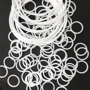 四氟挖机分配阀喷油器油封O型圈扁垫片白色线径1.25 1.9厚密封圈