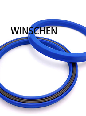 适用卡特小松三一油缸主油封密封圈加强耐高温加星型蓝色12mm高