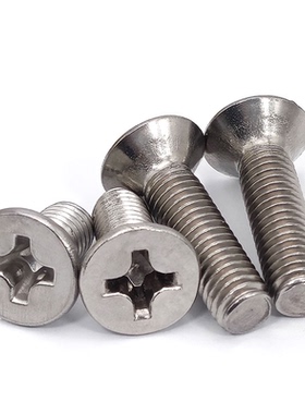 美制十字沉头螺丝2#4#6#8#10#1/4不锈钢304平头美标机螺钉NUC/UNF