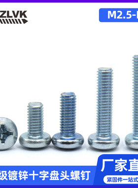 GB818十字盘头机钉圆头螺丝直销SZLVK不锈钢加长螺钉M4M5M6M8M10