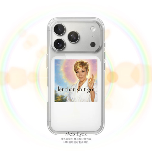 krisjenner | meme梗图表情包手机软壳全包透明tpu苹果17pro适用mate90小米红米OPPOreno15vivo一加保护壳