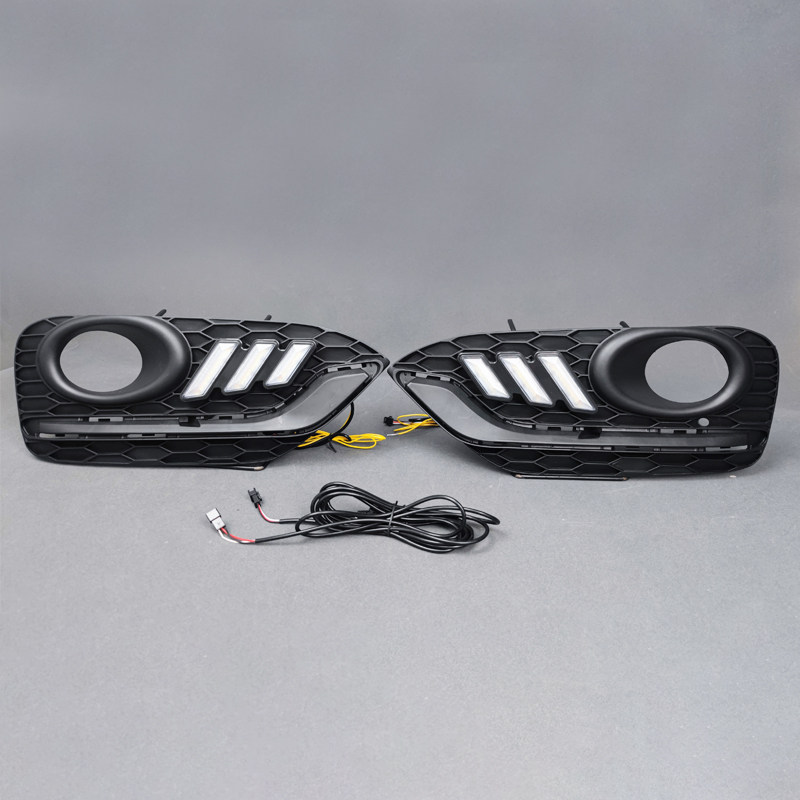 适用于14-16款本田歌诗图日行灯前雾灯框改装LED行车灯转向前杠灯