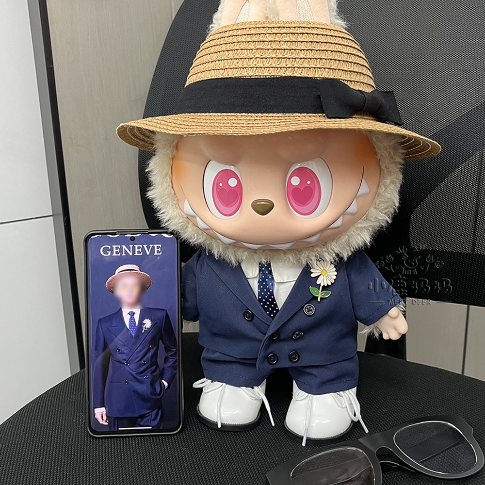 38cm权志龙拉布布藏青西服