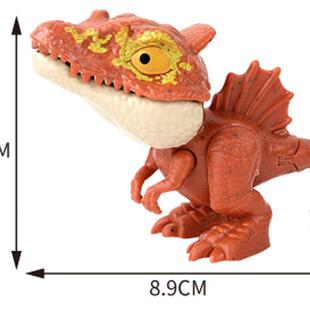 跨境新品爆款儿童益智咬手指恐龙玩具套装咬指恐龙小动物盲袋爆款