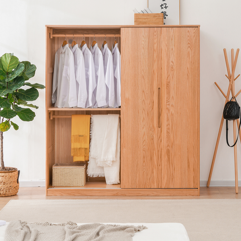 全实木衣柜现代简约移门