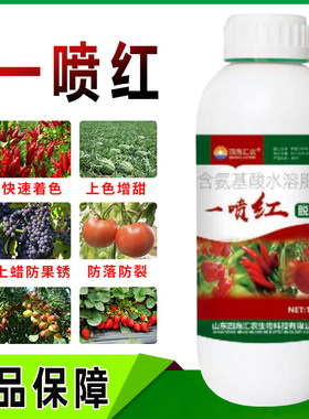 辣椒西红柿柑橘草莓砂糖桔一喷红催红素葡萄上色药脱青膨果催熟剂