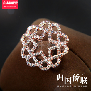 中华全国归国华侨联合会胸针侨眷徽章爱国情怀徽章防走光时尚领针